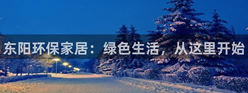 杏耀平台下载：东阳环保家居：绿色生活，从这里开始