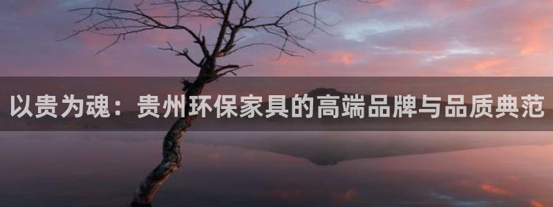 杏耀平台登陆地址：以贵为魂：贵州环保家具的高端品牌与品质典范