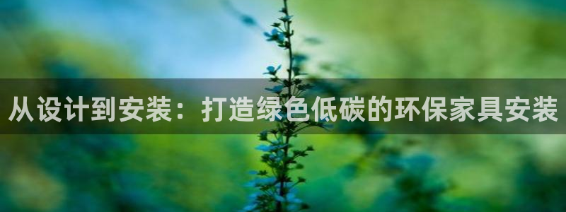 杏耀主管qq：从设计到安装：打造绿色低碳的环保家具安装